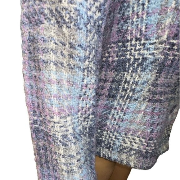 Weave of the Irish long sleeve jacket/top in purples, grays and blues sz M EUC - Picture 5 of 11